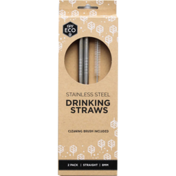 Photo of Ever Eco Drinking Straw - Stainless Steel + Cleaning Brush