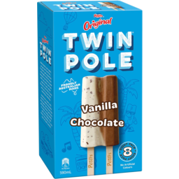 Photo of Peters Original Twin Pole Vanilla Chocolate Ice Cream 8 Pack