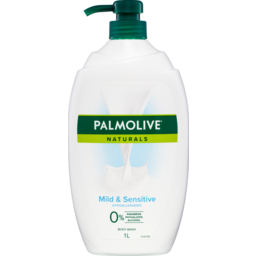 Photo of Palmolive Naturals Body Wash 1l Mild & Sensitive Soap Free Shower Gel, Clinically Tested, Non Irritating, Hypoallergenic 1l