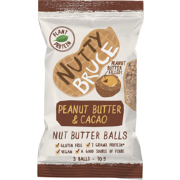 Photo of Nutty Bruce Snackballs Peanut Butter & Cacao 70g