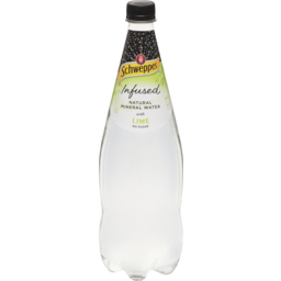 Photo of Schweppes Natural Mineral Water Infused With Lime 1.1l