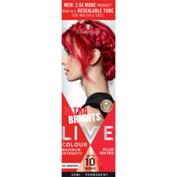 Photo of Schwarzkopf Live Colour Pillar Box Red Ultra Brights 10 Washes Semi Permanent Hair Colour 75ml