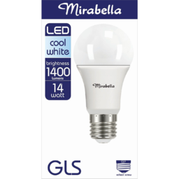 Photo of Mirabella Gls Led Cool White Brightness 1400 Lumens 14 Watt Edison Screw Single Pack