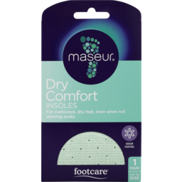 Photo of Footcare Maseur Dry Comfort Insoles Single Pair