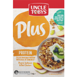 Photo of Uncle Tobys Plus Protein Peach Sultanas & Oat Clusters