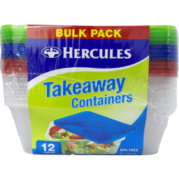 Photo of Hercules Bulk Takeaway Containers 12 Pack