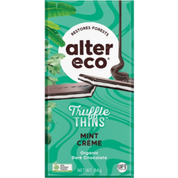 Photo of Alter Eco Thins Mint Creme 84g