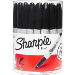 Photo of Sharpie Permanent Markers Fine Point, Black each