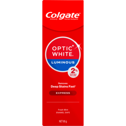 Photo of Colgate Optic White Luminous Express Teeth Whitening Toothpaste,