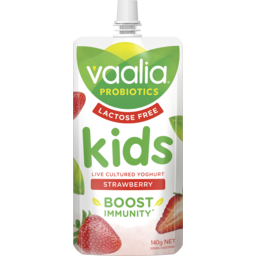 Photo of Vaalia Kids Lactose Free Probiotics Yoghurt Strawberry 140g