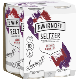 Photo of Smirnoff Seltzer Mixed Berries Can