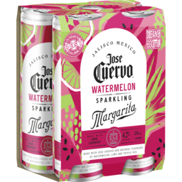 Photo of Jose Cuervo Watermelon Sparkling Margarita 4-Pack