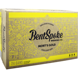 Photo of Bentspoke Mort's Gold Lager Cans 