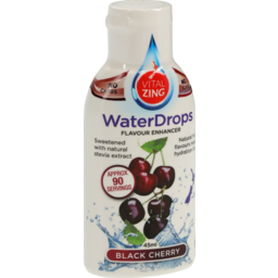 Photo of Vital Zing Waterdrops Black Cherry Water Enhancers 45ml