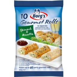Photo of Borgs Pastry Spinach & Ricotta Gourmet Rolls 850gm