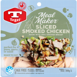 Photo of Tegel Meal Maker Sliced Smoked Chicken Family Pack 300g