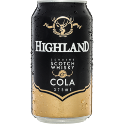 Photo of Highland Scotch Whisky & Cola 4.8% Can 375ml