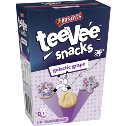 Photo of Arnott's Teevee Snacks Galactic Grape 165g 165g