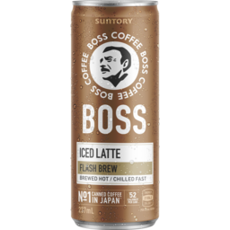 Photo of Boss Coffee Iced Latte Flash Brew Canned Coffee 237ml