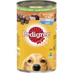 Photo of Pedigree Wet Dog Food With 5 Kinds Of Meat Loaf 1.2kg Can 