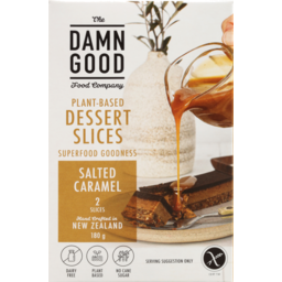 Photo of The Damn Good Food Company Plant-Based Frozen Dessert Slices Salted Caramel