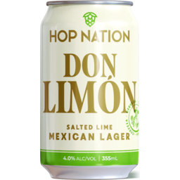 Photo of Hop Nation Brewing Co. Don Limon Salted Lime Mexican Lager 4pk