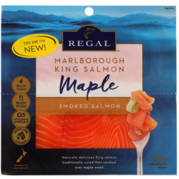 Photo of Regal Marlborough King Salmon Smoked Salmon Maple Twin Pack