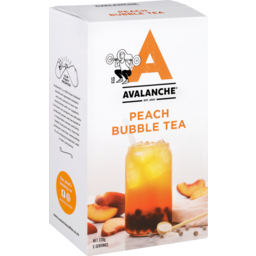 Photo of Avalanche Bubble Tea Bubble Tea Peach 5 Pack x