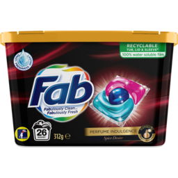 Photo of Fab Laundry Detergent Caps Triple Spice Desire 26 Pack