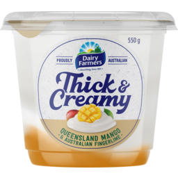 Photo of Dairy Farmers Thick & Creamy Queensland Mango & Australian Fingerlime Yoghurt 550g