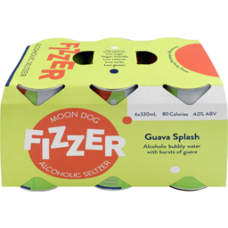 Photo of Moon Dog Fizzer Guava Splash Seltzer 6pk