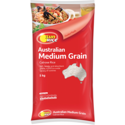 Photo of Sunrice Australian Medium Grain Calrose Rice 5kg