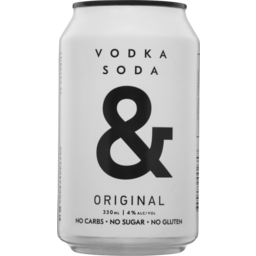 Photo of Ampersand Vodka Soda & Original Can