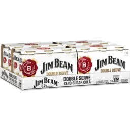 Photo of Jim Beam White Double Serve Zero Cans 24pk