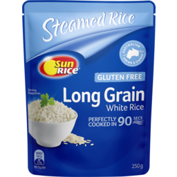 Photo of Sunrice Steamed Rice Long Grain White Rice Perfectly Cooked In 90 Secs Gluten Free
