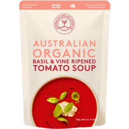 Photo of Australian Organic Food Co Basil & Vine Ripened Tomato Soup 330g