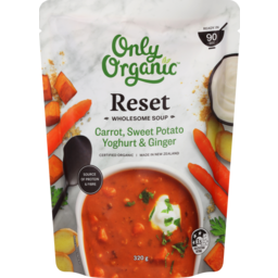 Photo of Only Organic Reset Wholesome Soup Carrot, Sweet Potato Yoghurt & Ginger 320g