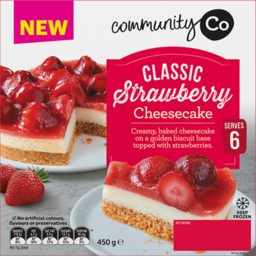 Photo of Community Co Strawberry Cheesecake 450gm
