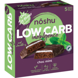 Photo of Noshu Low Carb Indulgence Choc Mint Bars 5 Pack