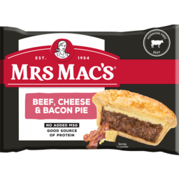 Photo of Mrs Mac's Beef, Cheese & Bacon Pie