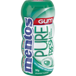 Photo of Mentos Pure Fresh Spearmint Flavour With Green Tea Extract Sugarfree Gum Bottle 30g