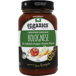 Photo of Ozganics Organic No Added Sugar Bolognese Pasta Sauce 500g
