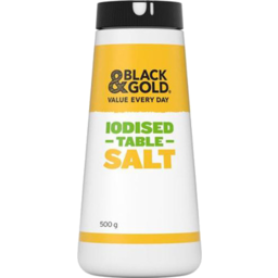 Photo of Black & Gold Table Salt Iodised