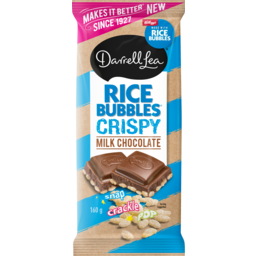 Photo of Darrell Lea Rice Bubbles Crispy Milk Chocolate Block 160g