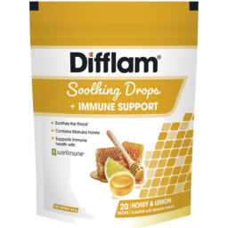 Photo of Difflam Soothing Drops Honey & Lemon 20pk