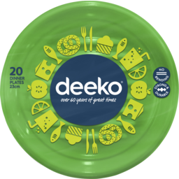 Photo of Deeko Plastic Dinner Plates 20