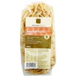 Photo of Olive Green Amaranth & Rice Penne 300g