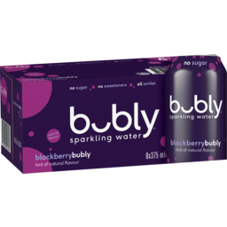 Photo of Bubly Natural Sparkling Blackberry Water Flavour