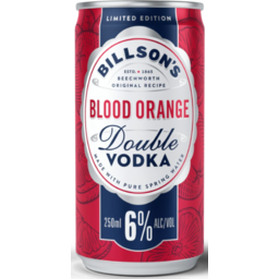 Photo of Billson's Blood Orange Double Vodka 6% Can