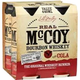 Photo of Real McCoy & Cola 4.5% Can 4x440ml